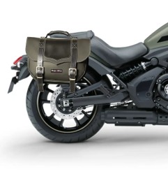 Bags&Bike Classic /N/K-VUL Borse Laterali Modello Classic Nera Per Kawasaki Vulcan 650