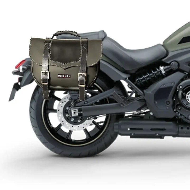 Bags&Bike Classic /N/K-VUL Borse Laterali Modello Classic Nera Per Kawasaki Vulcan 650