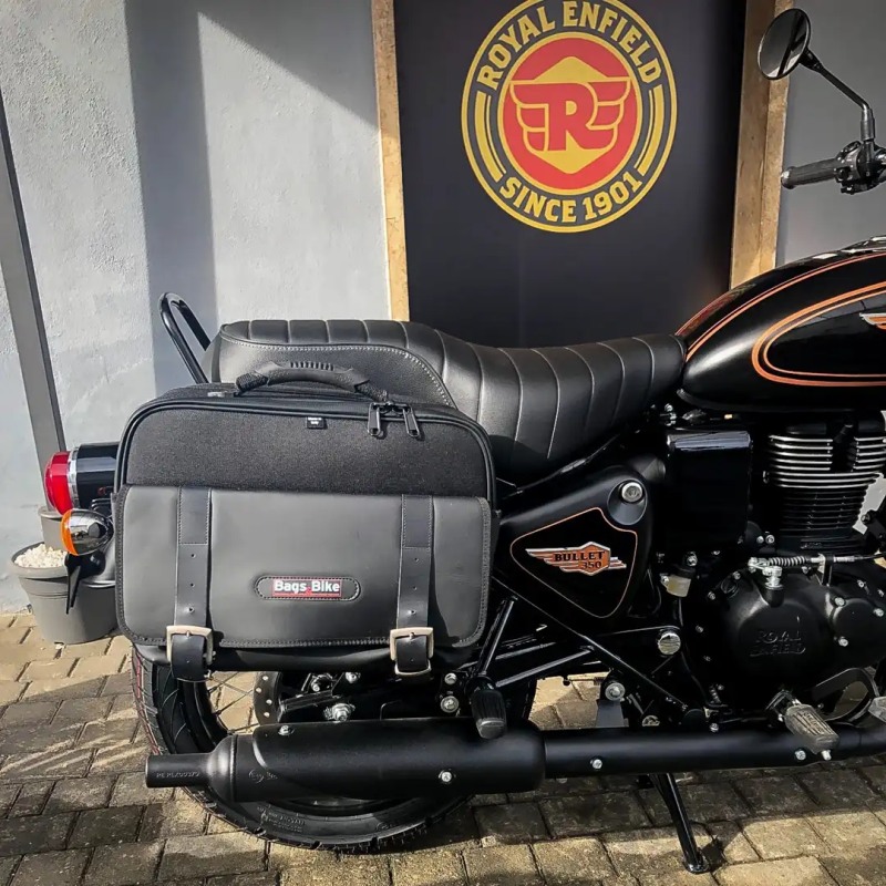 Bags&Bike TRAVEL/BUL Coppia Borse Laterali Travel Per Royal Enfield Bullet 350