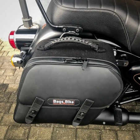 Bags&Bike EXCLUSIVE/BUL Coppia Di Borse Laterali Modello Exclusive Per Royal Enfield Bullet 350