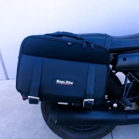 Bags&Bike TRAVEL/V7-3 Coppia Borse Laterali Travel Per Moto Guzzi V7 III