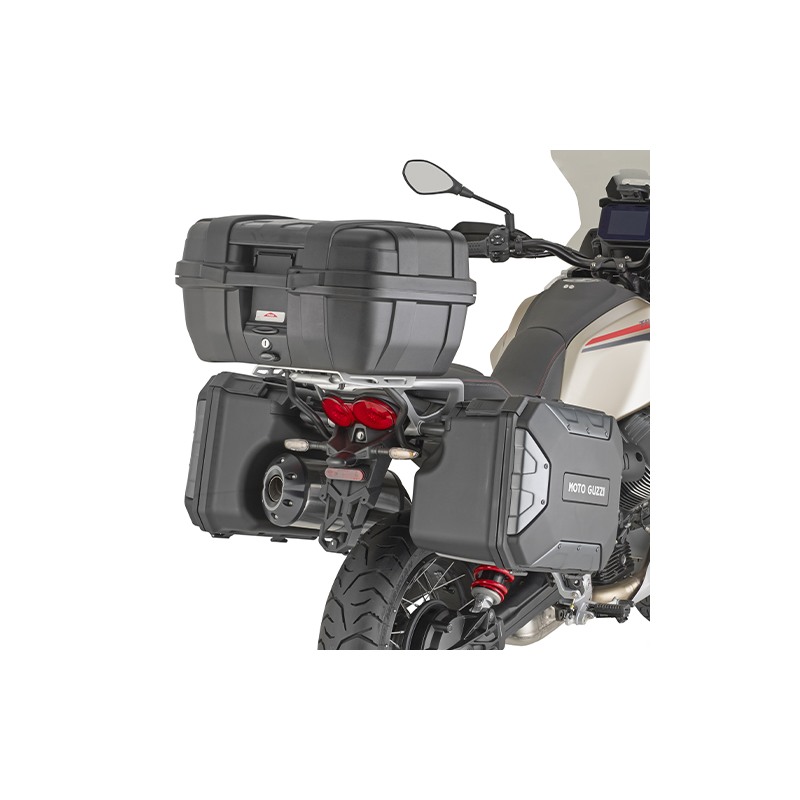 Givi 8209KIT Kit montaggio SRA8209 su Moto Guzzi V85 TT 2024 con valigie laterali originali