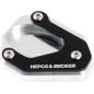 Base maggiorata per cavalletto laterale Hepco Becker 42112547 00 91 per Kawasaki Z500 dal 2024