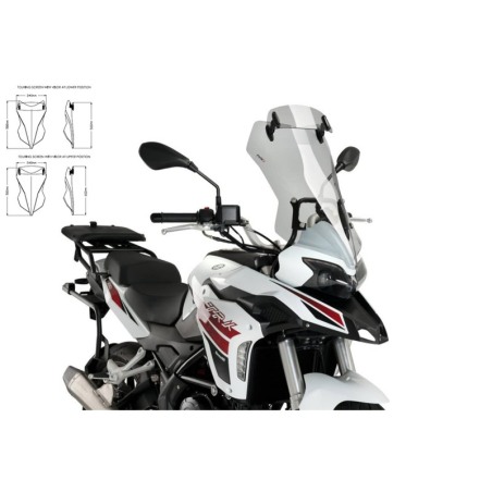 Puig 20630H Cupolino Touring-Visiera Benelli Trk 251 dal 2021 Fume Chiaro