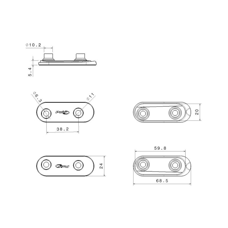 Puig 21562N Tappo Foro Specchietto Bmw S1000 Rr dal 2023 Nero