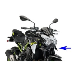 Puig 20626J Spoiler Anteriore Downforce Naked Kawasaki Z900 dal 2020 Nero Opaco