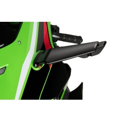 Puig 22024N Set Di Specchietti Retrovisori Mod. Aileron Kawasaki Zx-10R dal 2021 Nero