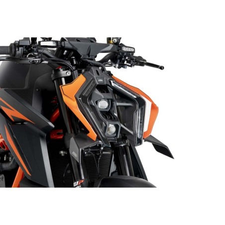 Puig 21909J Spoiler Anteriore Downforce Naked Ktm 1390 Superduke R Evo dal 2024 Nero Opaco