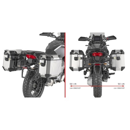 Givi PLO8208CAM Telai Laterali Monokey CamSide Moto Guzzi Stelvio 1000