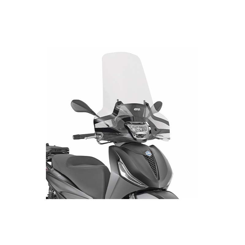 Parabrezza Alto Trasparente Givi 5621A per Piaggio Beverly 300-400 HPE 2021-2024