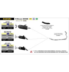 Arrow 11012MI Protezione paracalore in carbonio per Suzuki V-STROM 800DE dal 2023