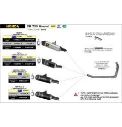 Arrow 71003VLN Terminale Veloce in titanio Dark per Honda CB 750 Hornet dal 2023