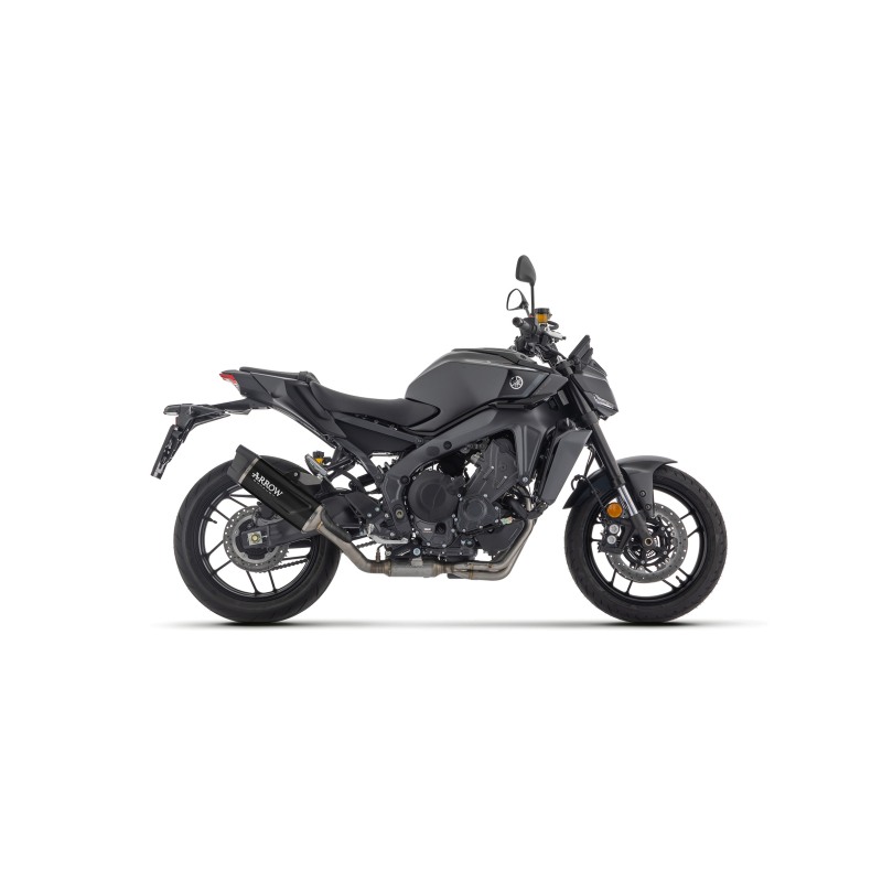 Arrow 71070AKN Kit completo racing con terminale Indy Race EVO in alluminio Dark per Yamaha MT-09 / MT-09 SP dal 2024