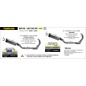 Arrow 71070AKN Kit completo racing con terminale Indy Race EVO in alluminio Dark per Yamaha MT-09 / MT-09 SP dal 2024