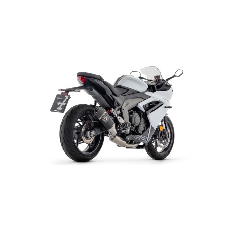 Arrow 71507VAN Kit completo omologato con terminale Veloce in alluminio Dark per Triumph DAYTONA 660 dal 2024