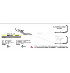 Arrow 72161PD Collettori racing in titanio per Yamaha Teneré 700 dal 2019