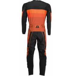 Pantalone fuoristrada Moose Racing Qualifier Nero-Arancione Uomo antistrappo con regolazioni