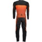 Pantalone fuoristrada Moose Racing Qualifier Nero-Arancione Uomo antistrappo con regolazioni