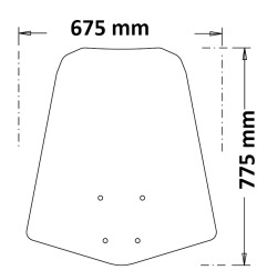 Parabrezza Classic Isotta CLS2442 Per Suzuki Burgman Street Executive 125 2023