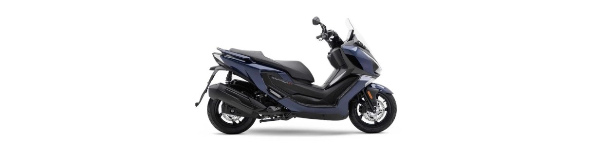 Una pagina di accessori dedicati al Kymco Downtown GT 350 dal 2024